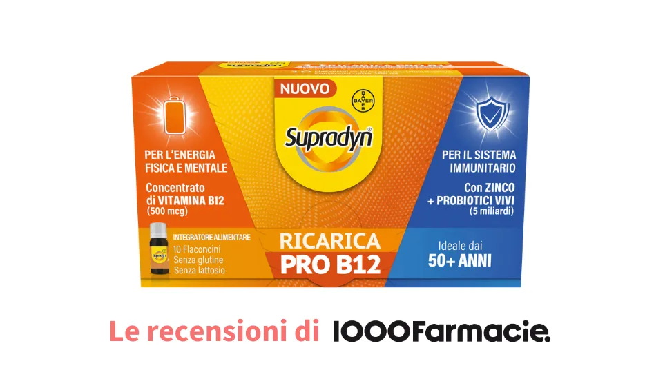 Supradyn Ricarica PRO B12 - Le recensioni di 1000Farmacie